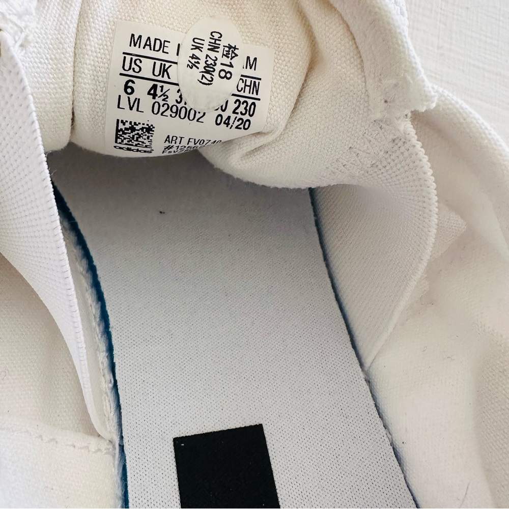 Adidas Original Women SLEEK LO WHITE / GOLD Size 6 - Picture 5 of 9